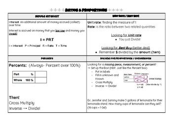 7th Grade Math Study Guide 的图像结果