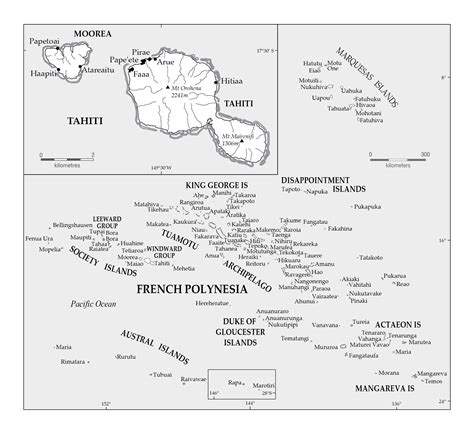 Tahiti French Polynesia In World Map at Adam Grammer blog