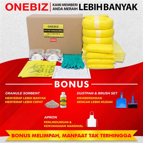 Jual SPILL KIT OB 14-CSK120L-R CHEMICAL 120 Liter (32 Gallon) Refill ...