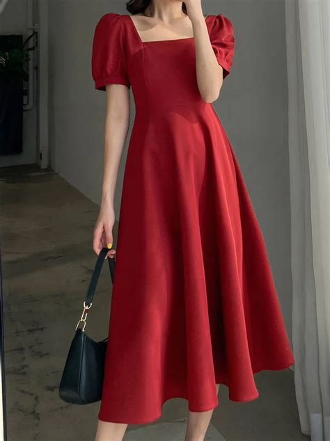 Square Neck A-Line Dress | Savana | Bestsellers