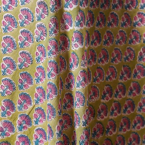 Hand Block Print Cotton Sanganeri Fabric