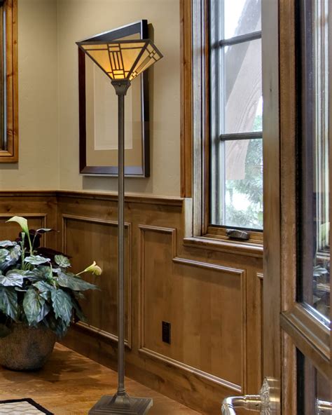 Dale Tiffany Noir Tiffany Mission Torchiere Floor Lamp in Torchiere ...