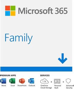 MICROSOFT 365 Family 12-Month Subscription, 6 people | Premium Office ...