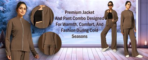 Buy Leriya Fashion Winter Co-ord Set for Women Stylish | Warm Zip ...