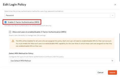 How to enable MFA for the Self-Service Console | Partner Portal Handbook