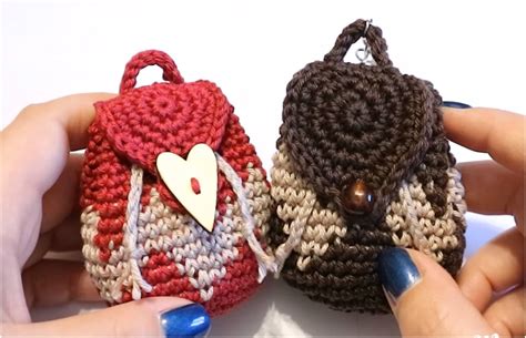 Image result for Mini Crochet Keychain Purse Tutorial