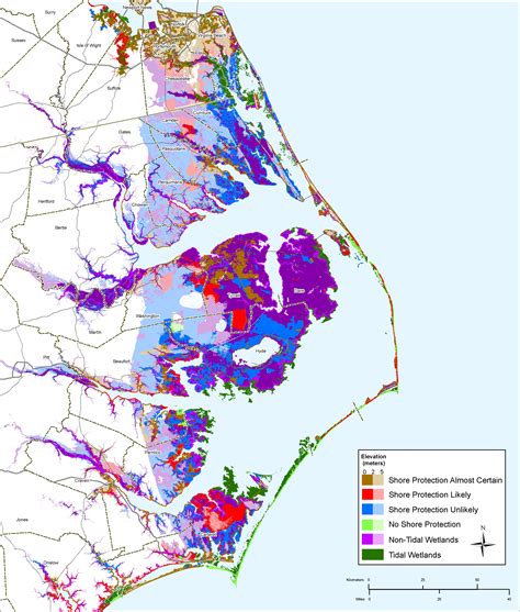 Sea Level Rise Planning Maps: Likelihood of Shore Protection in North ...