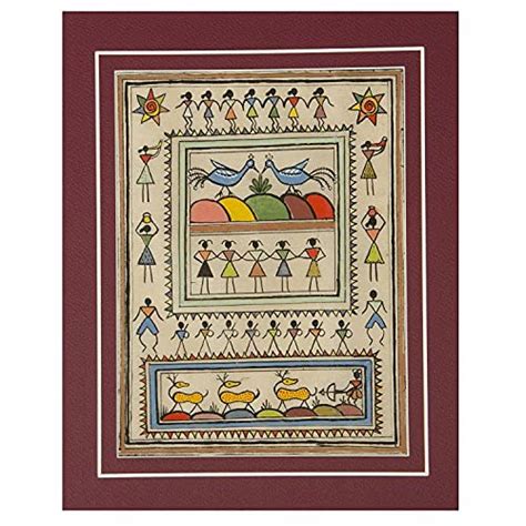 Tribes India - Tribal Handmade ''Saura Painting Cardboard Mount ...