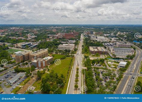 Aerial Drone Photo University of Florida Gainesville Stock Image ...