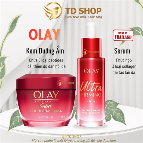 [NK Thái] Kem Dưỡng & Serum Giúp Da Săn Chắc Mịn Màng OLAY Super Colla ...