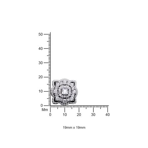 Ultra Premium American Diamond Ella Studs with Princess Cut Solitaire ...