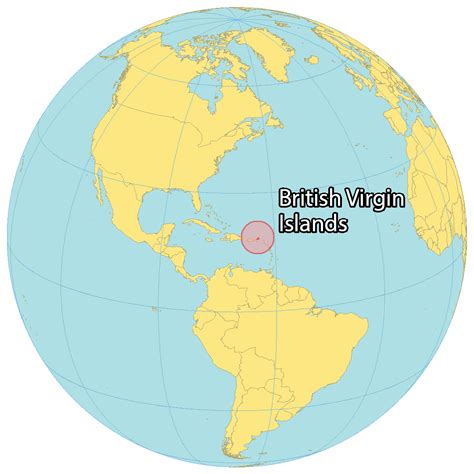 Map of British Virgin Islands - Thong Thai Real