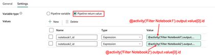 Set NotebookId dynamically in notebook activity of... - Microsoft ...
