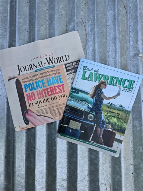 Live Love Local Lawrence | ~ We get the Sunday Lawrence Journal-World ...