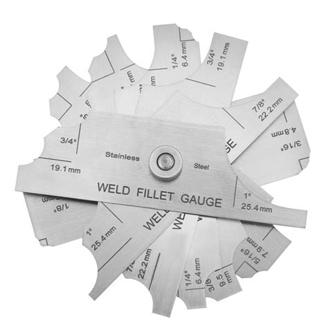 Buy Fillet Weld Gauge Set, Welding Gauge Gage Test Ulnar Welder ...