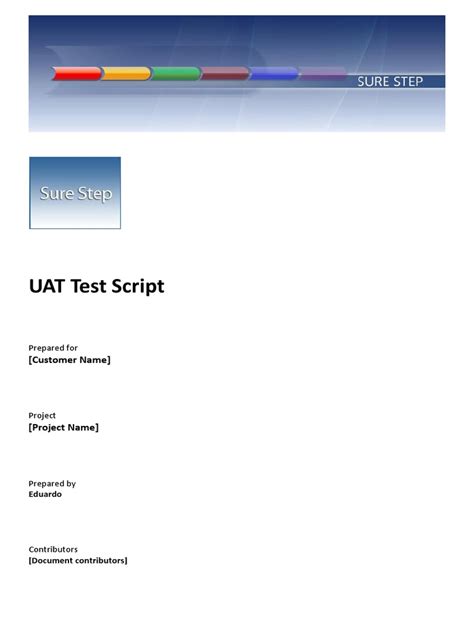 Image result for Example of UAT Test Script
