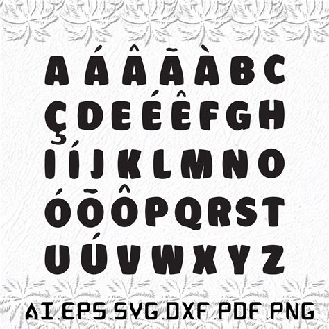 Portuguese Alphabet Svg, Portuguese Alphabets Svg, Portuguese Svg ...