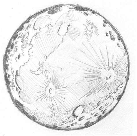 Realistic Pencil Moon Drawing - Drawing Tips Guide