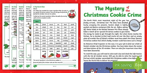 KS1 Christmas SPaG Problem-Solving Game | Cookie Crime