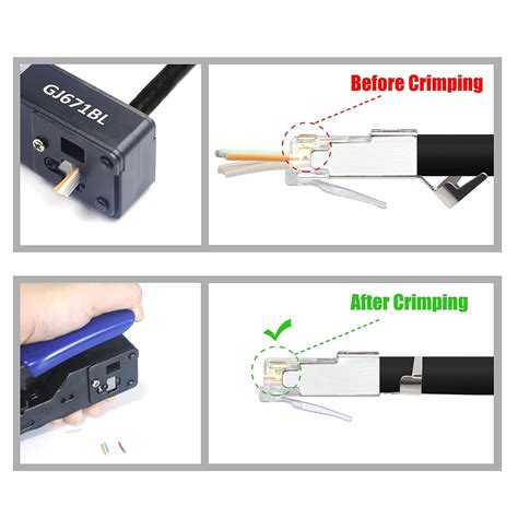 VCELINK Gen2 RJ45 Pass Through Connector Cat7 Cat6A India | Ubuy