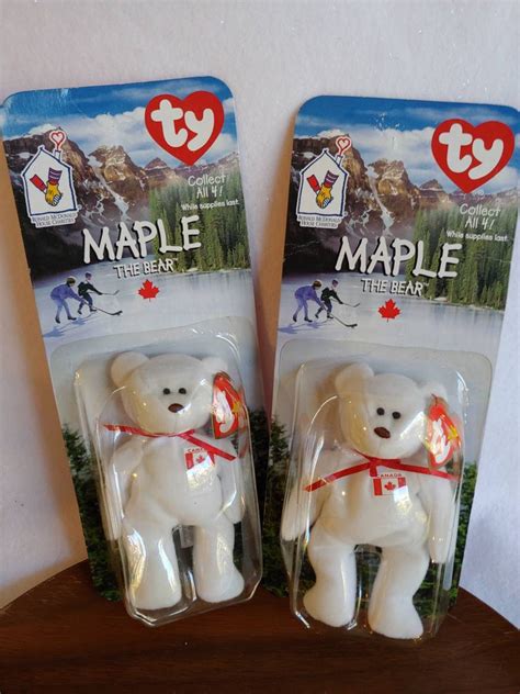 TY Beanie Baby Maple the Bear, 1990s, Collectible, Canada, Rare Edition ...