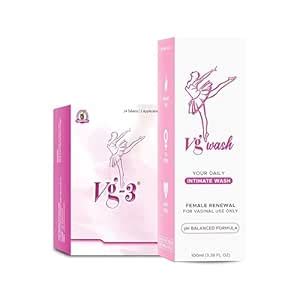 DHARMANI`S INTERNATIONAL Vg3 Tablets With Vg Wash, Intimate Wash Combo ...