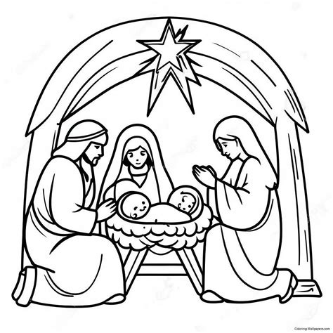 Nativity Coloring Pages