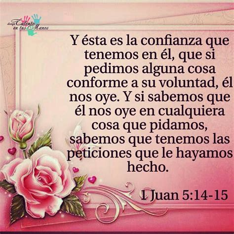 1 JUAN 5:14-15 | Palabra de dios, Versículos de la biblia, Imágenes ...