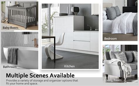 GION Laundry Room Organizer, Mobile Shelving Unit Organizer with 3 ...