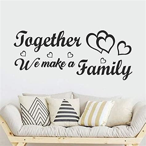 StickMe 'Family - Quotes - We Make a Family - Together - Wall Sticker ...