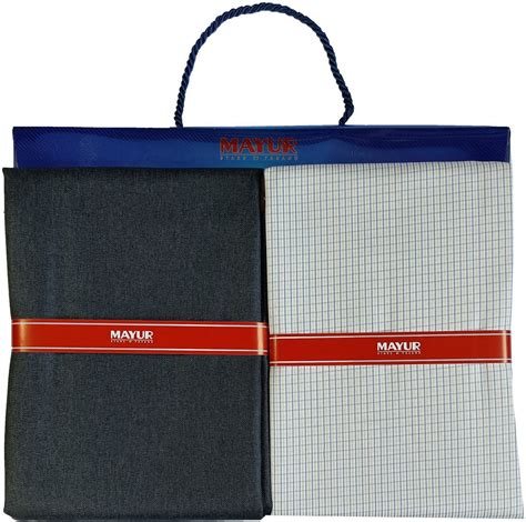 MAYUR Cotton Blend Self Design Shirt & Trouser Fabric – Mansfab