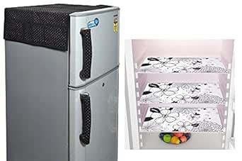 Yellow Weaves Combo of Exclusive Decorative Fridge Top Cover, 2 Fridge ...