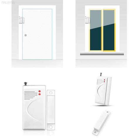 Generic C389 5502 315MHz Wireless Doorsensor Alarm Magnet Premium Door ...