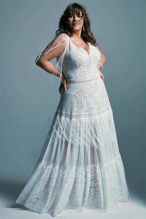 Plus Size Hippie Wedding Dresses