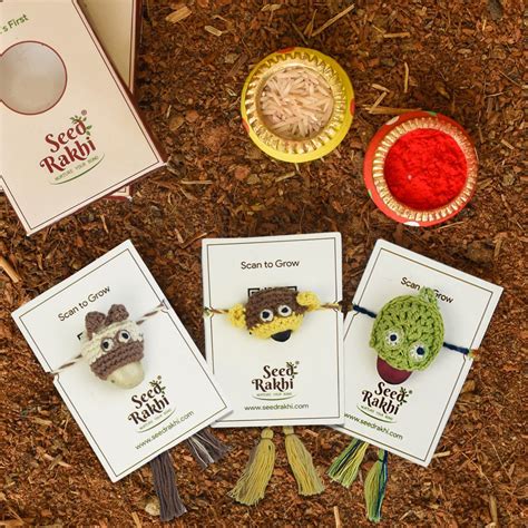 Buy Seed Rakhi Combo from online gift store Indigifts.