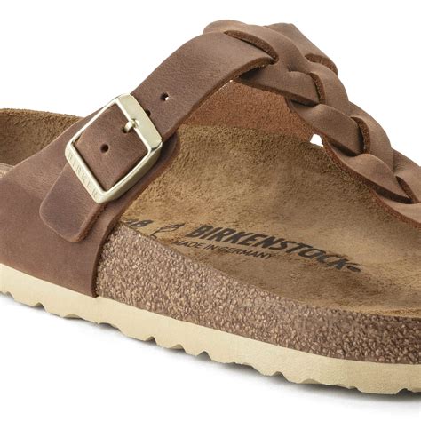 Buy Brown Brown/Cognac Gizeh Oiled Leather Online in India | BIRKENSTOCK