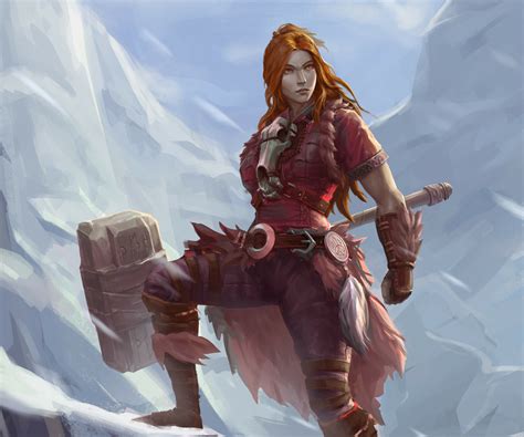 Women Warrior Yllva the Barbarian Art Wallpaper, HD Fantasy 4K Wallpapers, Images and Background ...