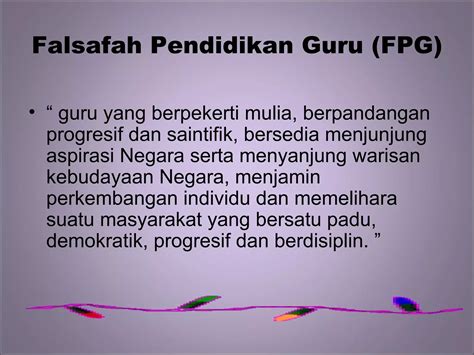 Falsafah pendidikan guru | PPT