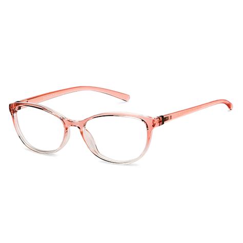Buy Blue Block Screen Glasses: Pink Transparent Full Rim Cat Eye ...