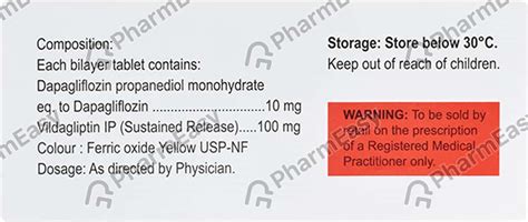 Buy Zomelis D 10/100mg Strip Of 10 Tablets Online at Flat 15% OFF ...