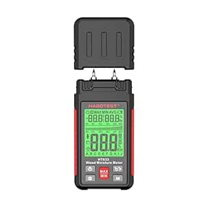 HT633 Wood Moisture Meter Pin-Type Digital Moisture Detector Ambient ...