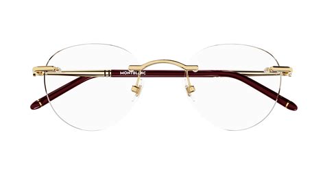 MONT BLANC METAL GOLD RIMLESS FRAME – Gala Optics