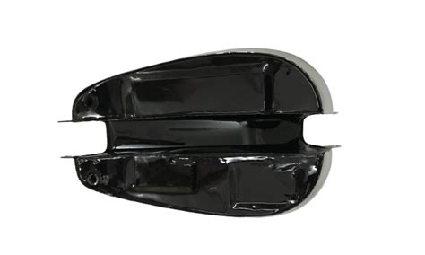 BSA A7 RIGID MODEL 1948 BLACK PAINTED CHROME FUEL TANK WITH CAP |Fit For