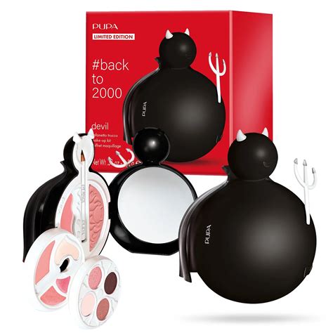 Pupa Devil Make Up Kit 010275A002 Black грим палитра за лице очи и ...