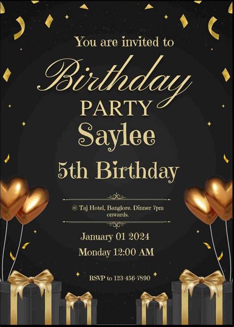 Free Birthday Invitation Cards Online – 30+ Editable Photo Templates