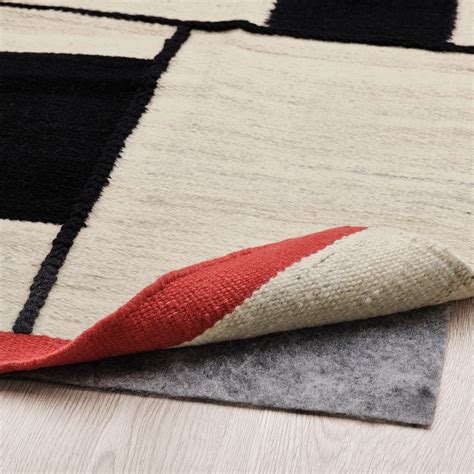 RASTPLATS rug, flatwoven, handmade beige/black, 170x240 cm (5'7"x7'10 ...