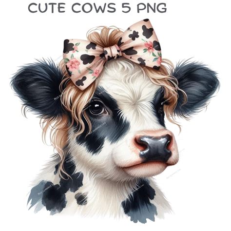 Cute Cow Clipart, Funny Heifer Lovers, Comic Cow, High Quality Pngs ...