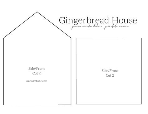 Gingerbread House Templates