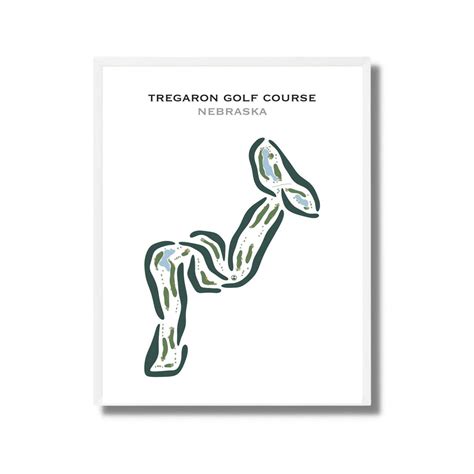 Tregaron Golf Course, NE | Golf Course Map, Golf Map, Golfer Gift for ...