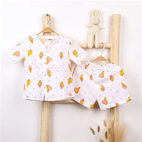 Kids Organic Cotton Muslin Co-Ord Set | Shirt & Shorts | Buy 1 Get 1 F ...